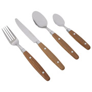 Набор столовых приборов 16 шт Cutlery Nature Wood 6960904 Gimex DAS302016