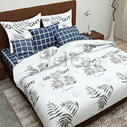 Комплект постільної білизни бязь люкс Selena Листочки 2 100398