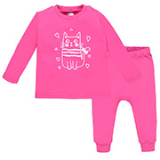 Комплект для дівчинки 0820346зцт футер Татошка рожевий