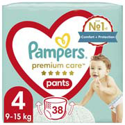 Підгузки-трусики Pampers Premium Care Pants Maxi 9-15 кг 38 шт 8001090759832