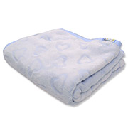 Дитяча демісезонна ковдра-плед И-5срг велсофт Татошка блакитний