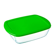 Форма для запікання скляна прямокутна з кришкою 23х15х6.5 см 1.1 л Cook&Store Pyrex 215P000/7646