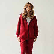 Жіночий костюм 24020 кофта і штани German Volf бордо