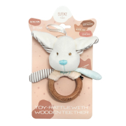 Іграшка - брязкальце з дерев'яним гризунцем ельфік Пуффі, ELFIKI