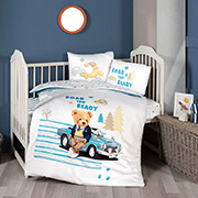Постільна білизна для дитячого ліжечка Monty сатин First choice