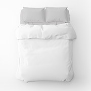 Однотонна підковдра з бязі Home Line біла