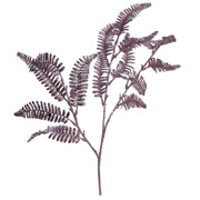 Гілка декоративна 78 см Папороть YES! Fun 974588 темне срібло глітер