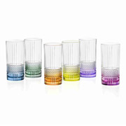 Набір склянок високих 6х370 мл Brillante RCR Cristalleria Italiana 27626020206