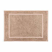 Полотенце-коврик для ног Турция 750 с ножками и рамкой Home line 177342 кофейное