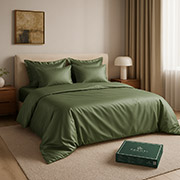 Комплект постільної білизни Aura ліоцелл Pagoti хакі