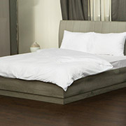 Підковдра однотонна на блискавці White сатин Good-Dream білий