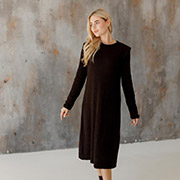 Сукня в'язана Ніколь міді Art Knit шоколадний