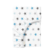 Дитяче простирадло на гумці Stars grey blue бязь Cosas