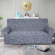 Чохол на тримісний диван Преміум Love you сірий