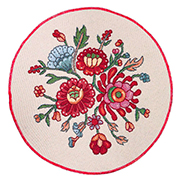 Серветка підставна під тарілку гобеленова Етно квіти Limaso ROUND1010-25D