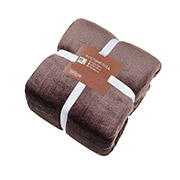 Флісовий однотонний плед Шоколад Home Line