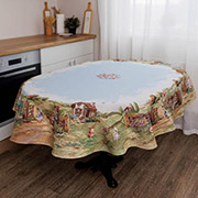 Скатертина овальна великодня гобеленова Настрій Прованс