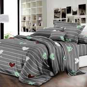 Комплект постельного белья Selena Сердечки полосатые 200472