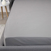 Простирадло на гумці Grey страйп-сатин ТЕП