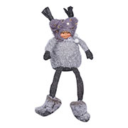 Интерьерная текстильная фигурка Девочка новогодняя YES! Fun 973607 37 см серая