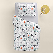 Підліткова постільна білизна Space CS18 ранфорс Cosas простирадло на гумці