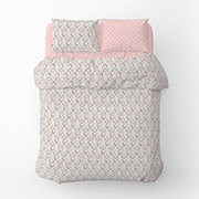 Постільна білизна Цвітіння трав-Горох бязь Home Line рожевий