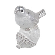 Фигурка декоративная керамическая 8.5х5.5х11 см Птичка на шишке Lefard 919-414