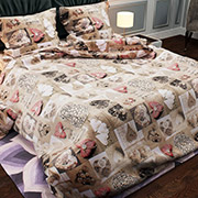 Постільна білизна Валентинки 150585 бязь-light Selena