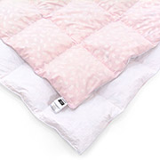 Ковдра дитяча пухова зима-плюс (особливо тепла) 1856 Bio-Pink 90% пуху MirSon