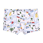 Труси-боксери для хлопчика 1105236мст рібана Татошка білий з принтом