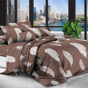 Постільна білизна Пір'їнки brown 600267 полікоттон Selena