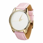 Годинники ZIZ Мінімалізм рожевий, золото - другий ремінець в подарунок 4600278