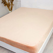 Простирадло на гумці Велюр Winter Frost 28-0004 Cream Velvet MirSon