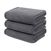 Рушник махровий готельний Premium Microcotton antrasit Lotus Home