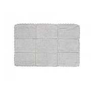 Набір килимків у ванну кімнату Sandy Irya silver срібло