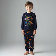 Пижама для мальчика 0102302рес футер с подчесом Татошка синий