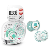 Пустушка силіконова динамічна 0-3 м-ців 2 шт. LOVI Retro baby