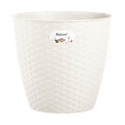Горщик квітковий круглий Stefanplast Natural 19х17,5см 73460 білий