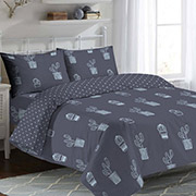 Комплект постільної білизни Selena Кактус Горох 100297
