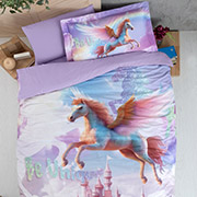 Підліткова постільна білизна Unique ранфорс 3D First choice