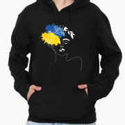 Худі чоловічий Ім'я її - Україна MobiPrint 9225-3700 чорний