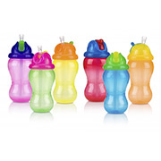 Поїльник з силіконовою трубочкою 355 мл Nuby 9801