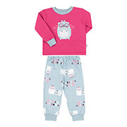 Піжама байкова для дівчинки ПЖ55 Бембі NS1-фуксія