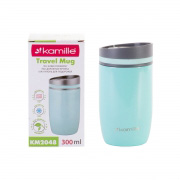 Термокружка из нержавеющей стали 300 мл Kamille 2048 голубая