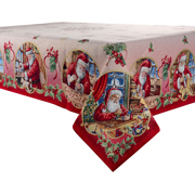 Скатертина гобеленова новорічна з люрексом Jouets Lefard
