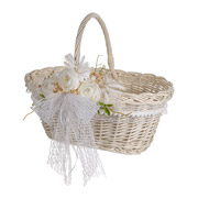 Кошик великодній задекорований ручна робота Мереживо 37х16х38 см Lefard 09-096