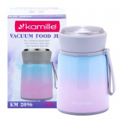 Термос харчовий обідній для супу Kamille 530 мл 2096 рожевий