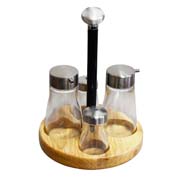 Набір ємностей для спецій і соусів 16,8x11,8 см Sakura CT-58087 хром