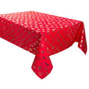 Скатертина новорічна Lefard червона із золотим