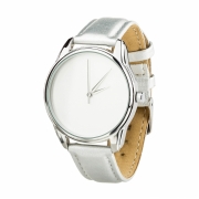 Годинники ZIZ Мінімалізм металік, срібло - другий ремінець в подарунок 4600159